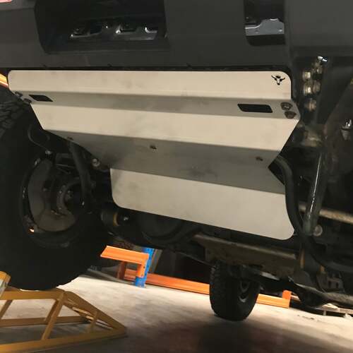 Scrub King 6mm Aluminium Front Radiator/Steering arm Guard (To Fit ARB BullBar) - Suzuki Jimny 2018-2022
