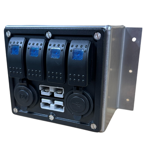 Scrub King 4 Way Illuminated Switch Panel with Accessories
