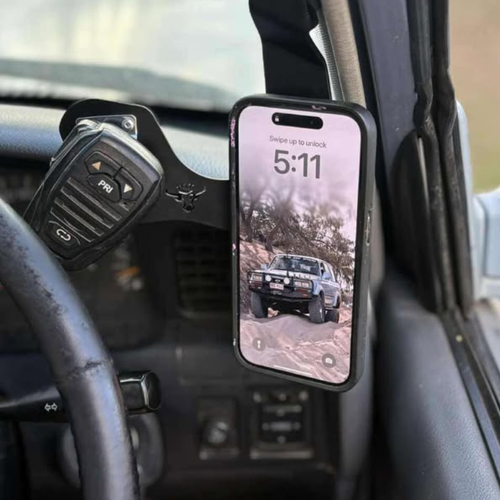 Scrub King Phone and UHF Mount - Suits Toyota Landcruiser 80 Series 