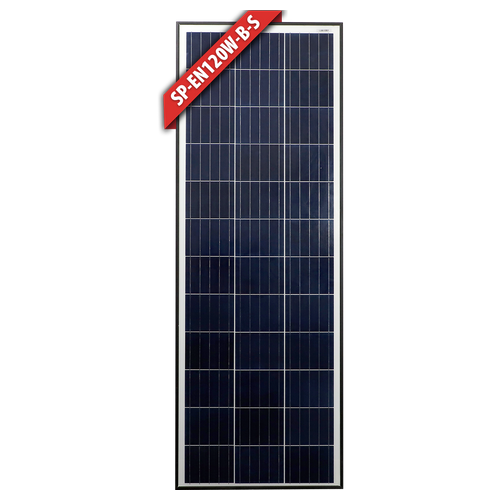 Enerdrive Solar Panel Black Frame - 120w Poly SLIM 