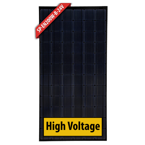Enerdrive Solar Panel Black Frame - 200w Mono 24v 