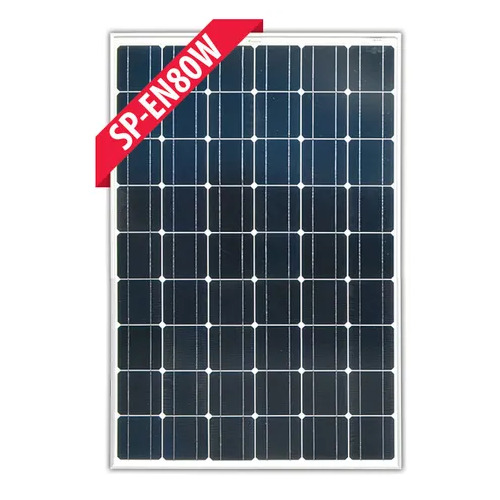 Enerdrive Solar Panel Black Frame - 80w Mono 