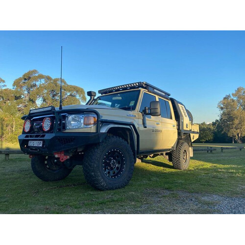 Offroad Animal Rock Slider Side Steps with Scrub Rails suits Toro Bar - Suits Toyota Landcruiser 79 Series Dual Cab 2012-07/2022 Pre Facelift Models