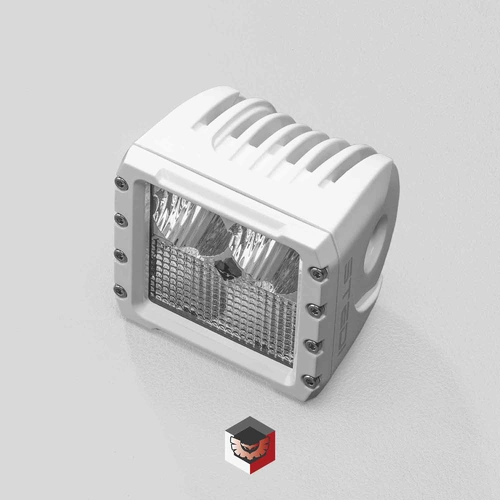 Stedi Marine White C4 LED Cube Light (Red/White Dual Lens)