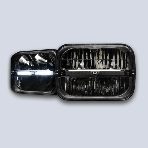 STEDI Homage Rectangle 7 x 5 Inch Headlight with DRL & Integrated Indicator (Pair)