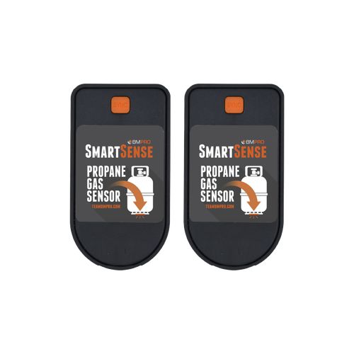 BMPro SmartSense Premium Bluetooth Gas Bottle Level Monitor Pair - BMPro App Compatible