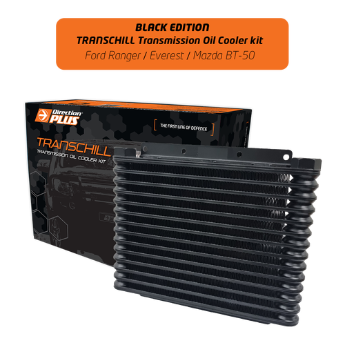 Direction Plus Transchill Arctic Black Transmission Cooler Kit - Suits Ford Ranger/Everest & Mazda BT-50 3.2L 2011-2022