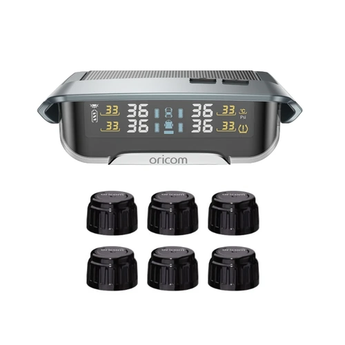 Oricom TPMS Real Time Tyre Pressure Monitoring System with Bluetooth & Phone App - 6 Sensor Kit