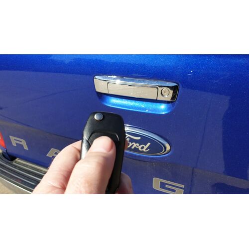 Trac Electronics Central Locking Tailgate System - Ford Ranger PX1 PX2 PX3 2011-04/2022 With Lock Barrel in Handle