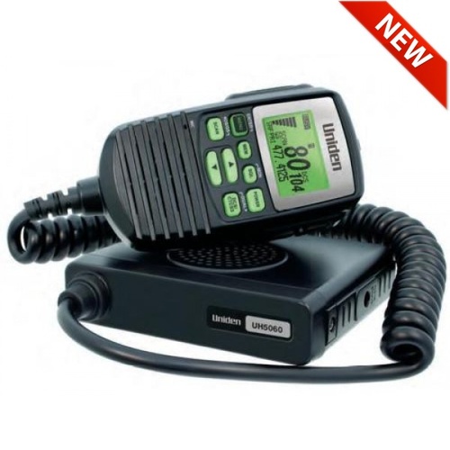 UH5060  Mini Compact Size UHF CB Mobile - 80 Channels with Remote Speaker MIC and Large LCD Screen