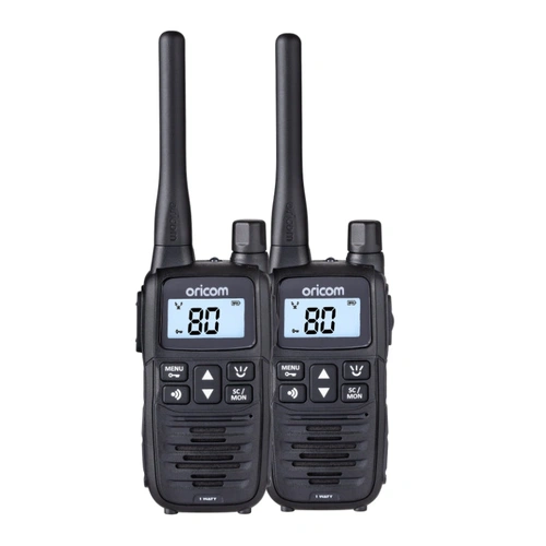 Oricom UHF1400-2 Handheld 1 Watt UHF CB Radio Twin Pack