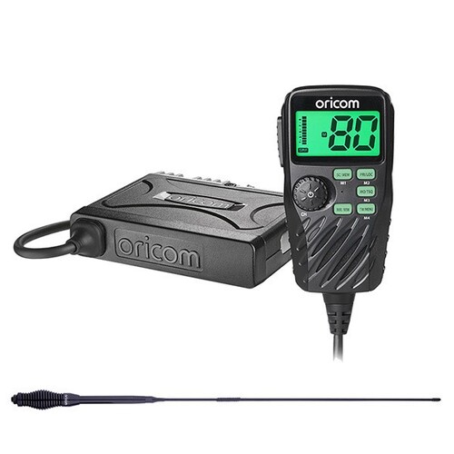 Oricom 80CH 5 Watt Remote Face UHF CB Radio + ANU230 6.5dBi Antenna UHF390TP