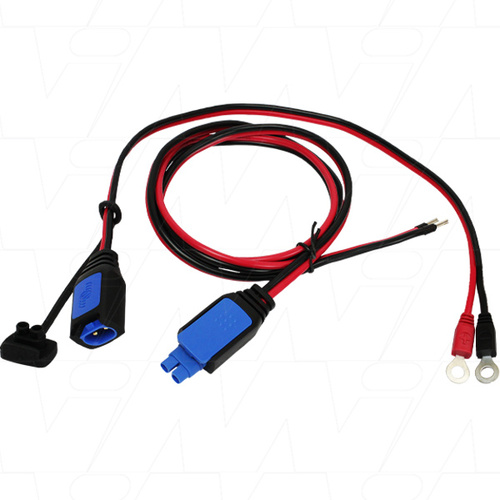 2.4 metre Bootlace to M6 lead ring terminal lead for IP22 12/15 Blue Smart Chargers